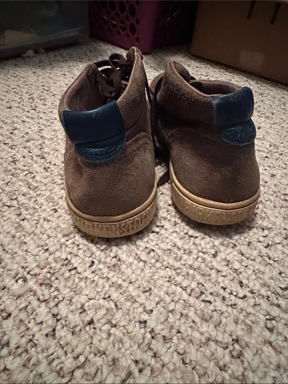 Men's Birkenstock Brown Suede Casual Lace-Up Boots 42